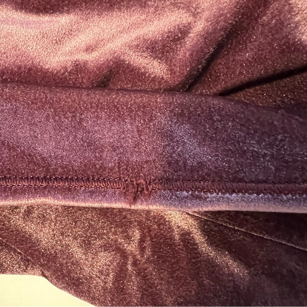 Lululemon Wunder Under High Rise Pink Velvet Leggings Womens Size 12 - Picture 12 of 13